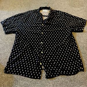 Pineapple Men’s Button Up Short Sleeve Shirt